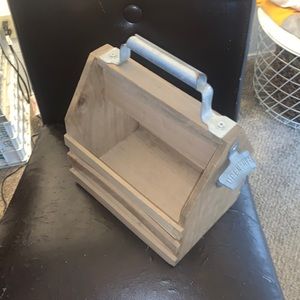 Wooden bottle holder, with bottle opener on the side